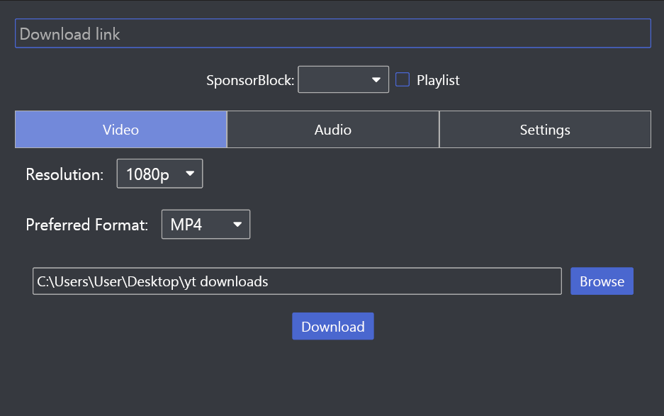 screenshot of youttube downloader by leadsfunda
