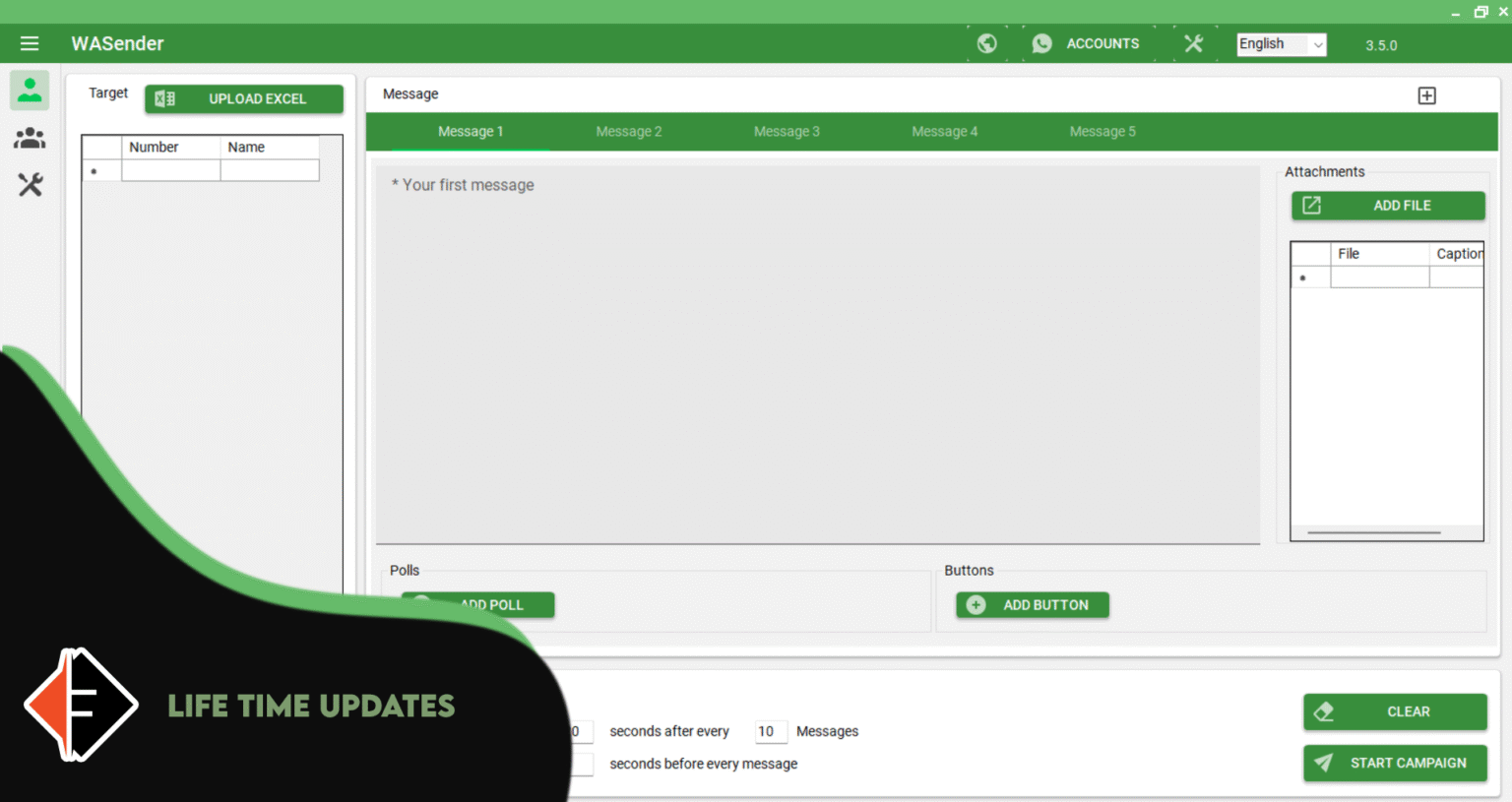 WhatsApp Sender Pro Dashboard